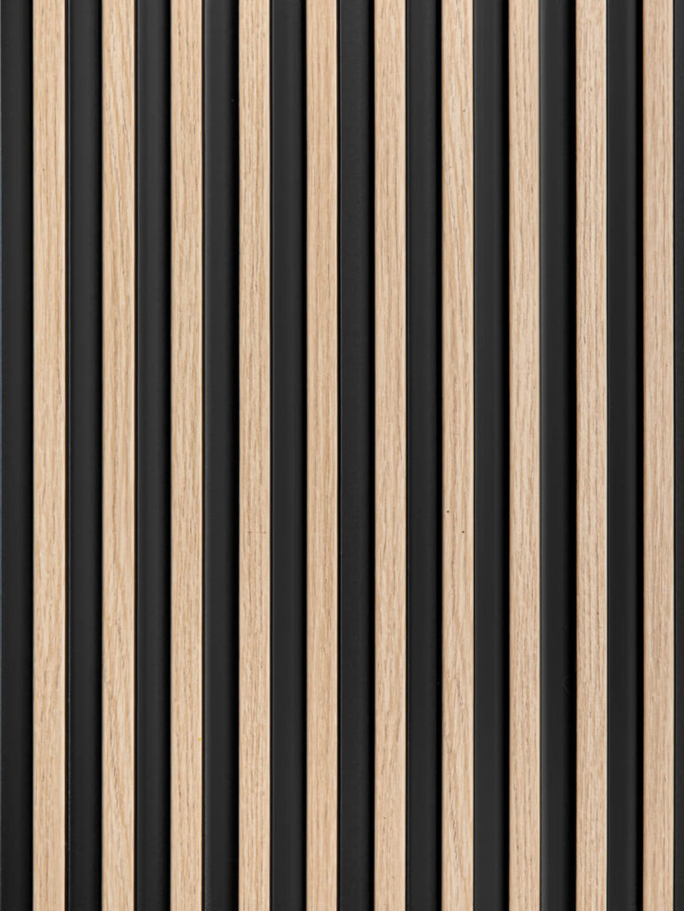 Wall lamella in light oak shade Stretto collection