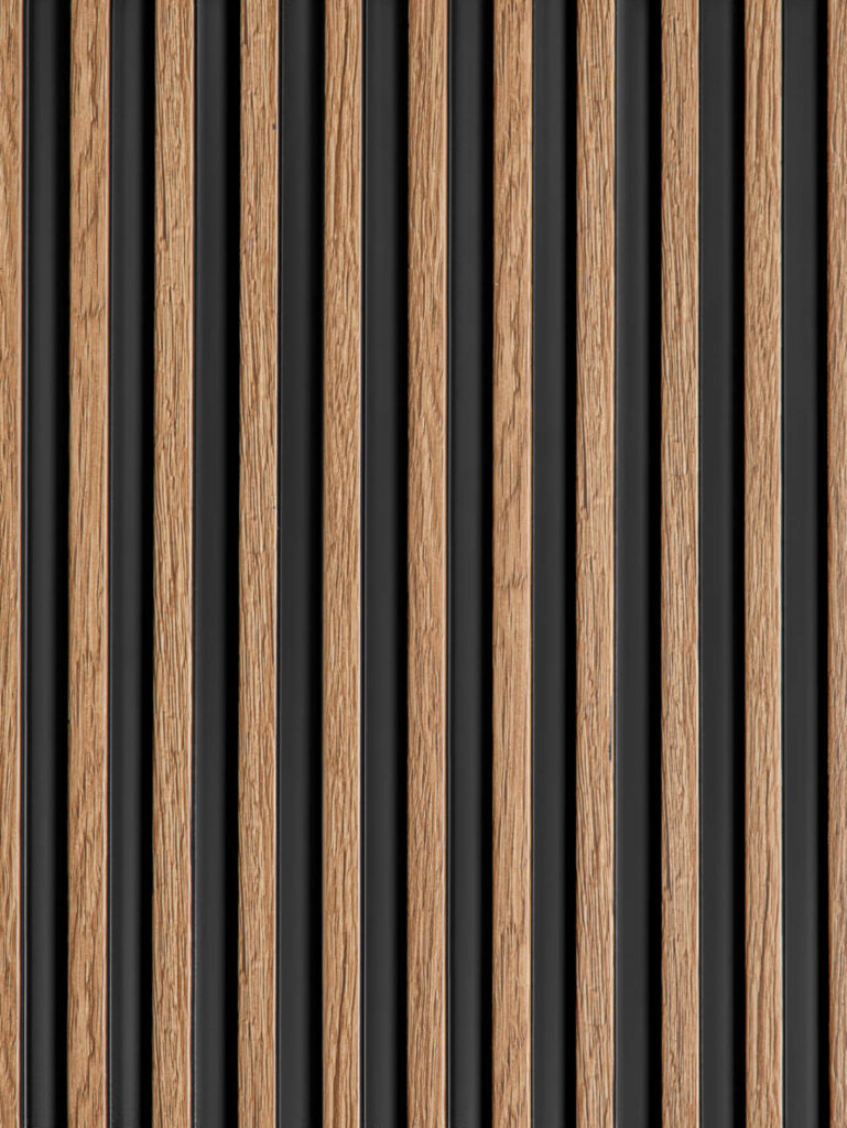 Wall lamella in oak shade, Stetto collection