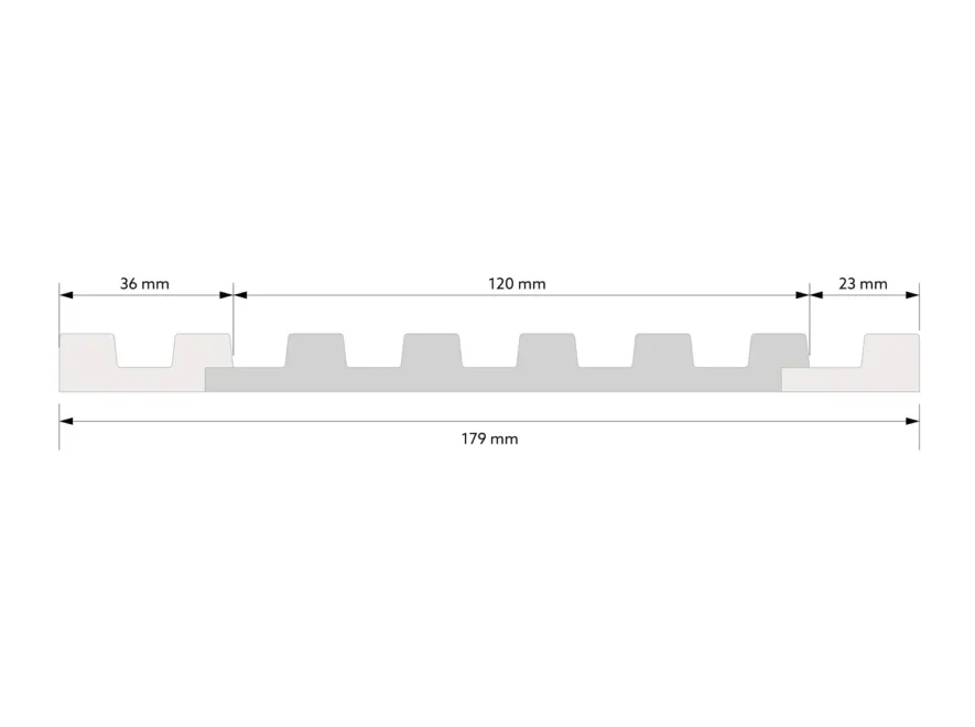 Right end of white lamella L0101R